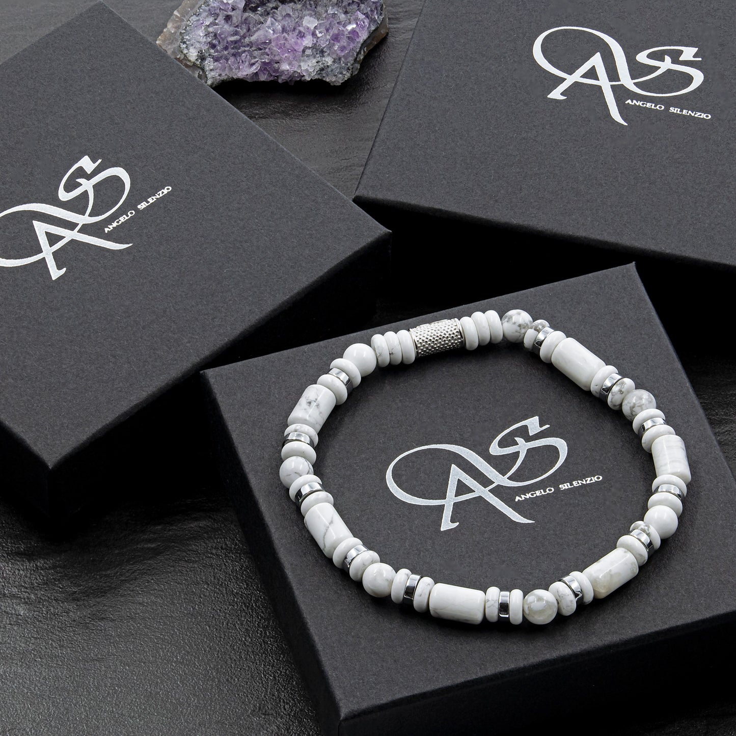 White Turquoise Perlen 6mm Pearl DS 925 Sterling Silber