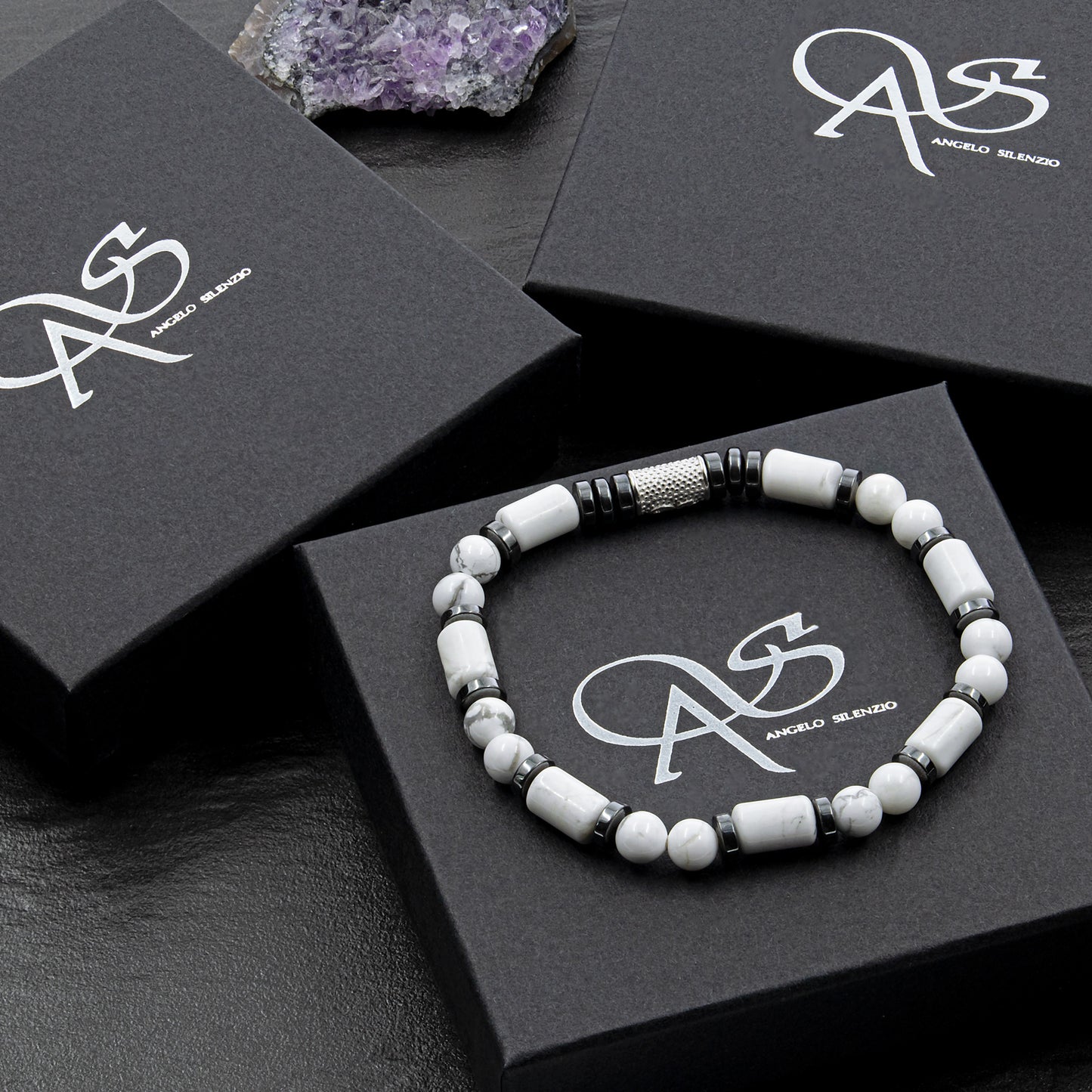 White Turquoise Perlen 6mm Pearl 925 Sterling Silber