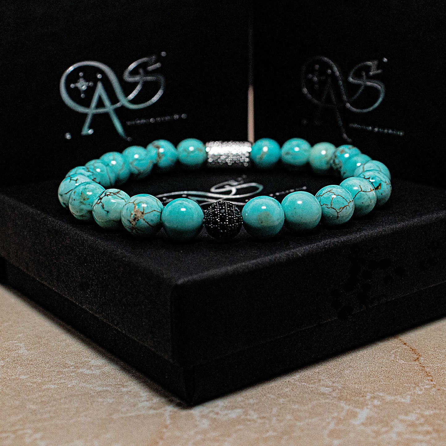 Türkis Perlen Royal Beads 925 Sterling Silber