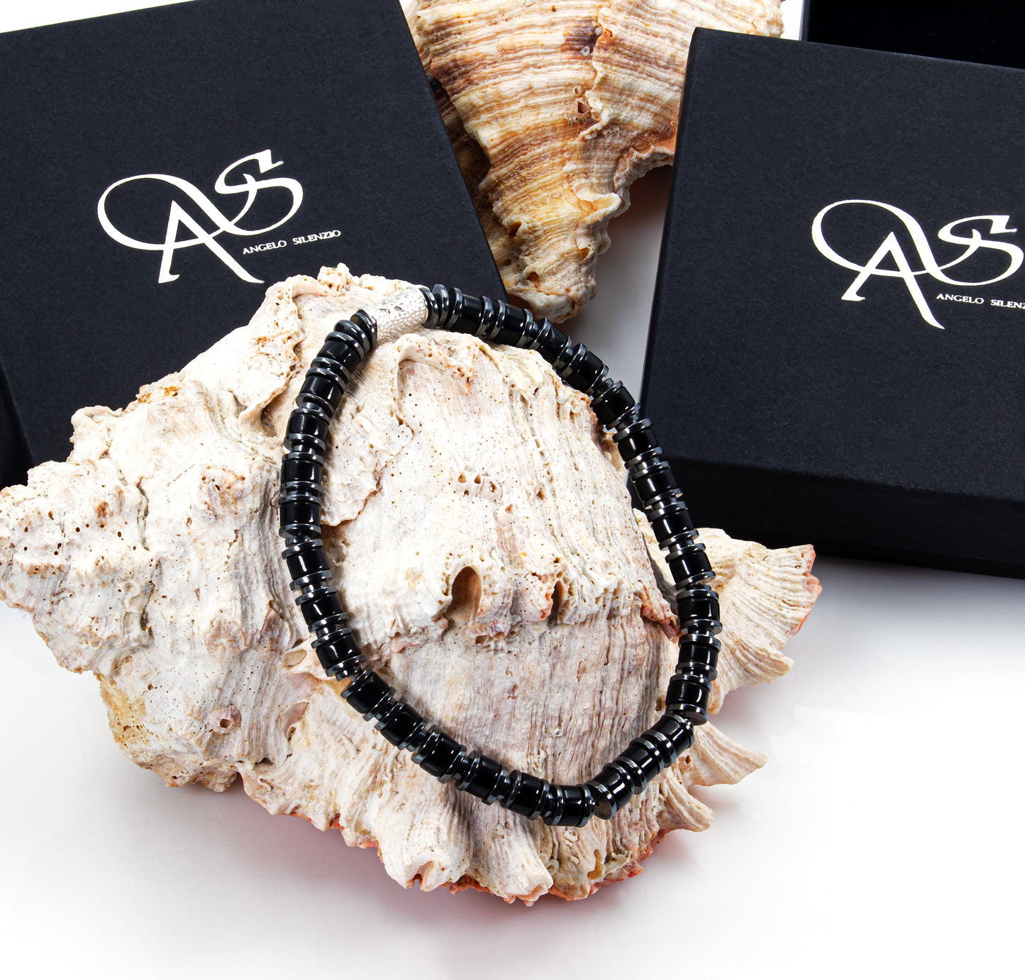 Black Obsidian Perlen 925 Sterling Silber Rohdiniert 6mm