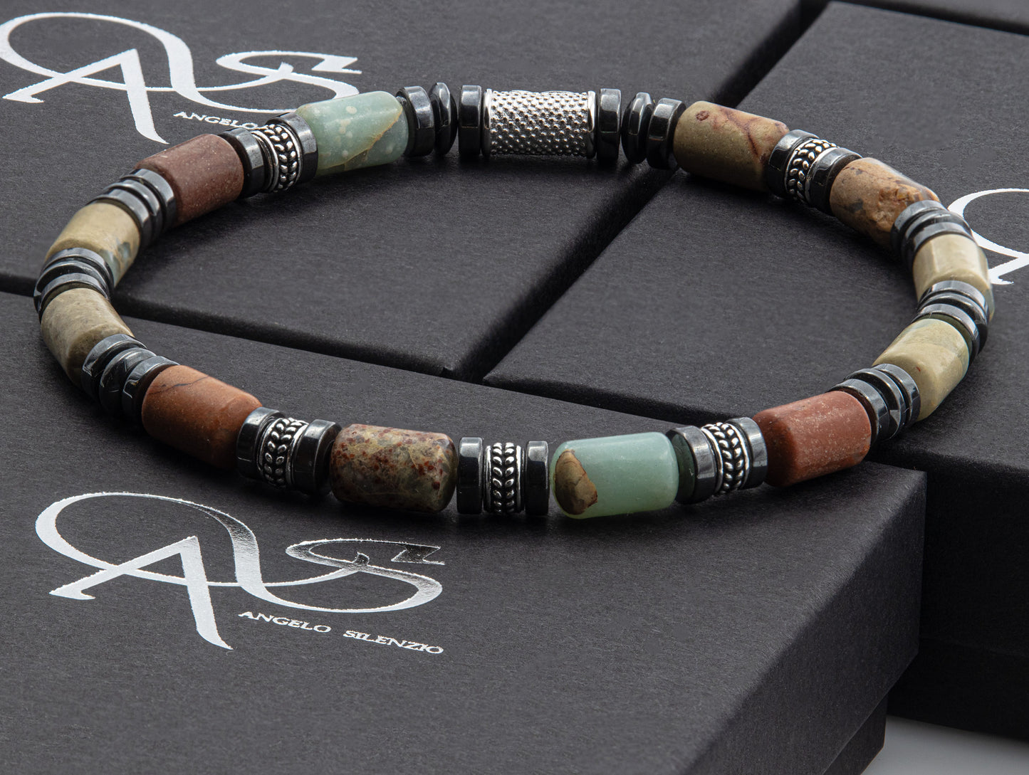 Shoushan Stone Perlen Silver Orzo 6mm 925 Sterling Silber