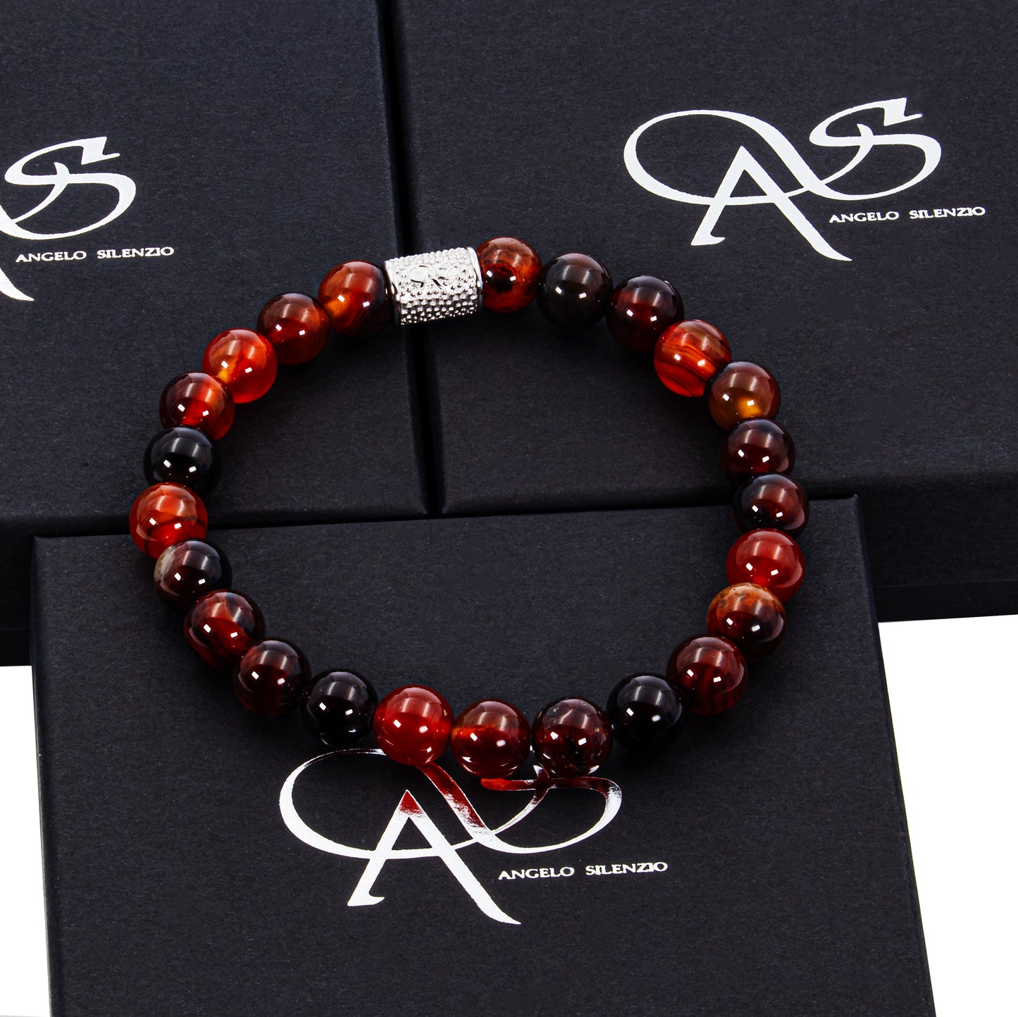 Traum Achat Perlen 925 Sterling Silber Rohdiniert