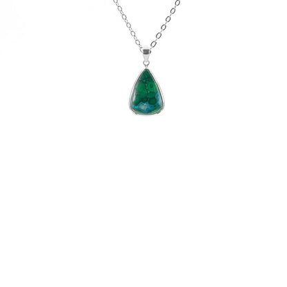 Chrysocolla 925 Sterling Silber Anhänger