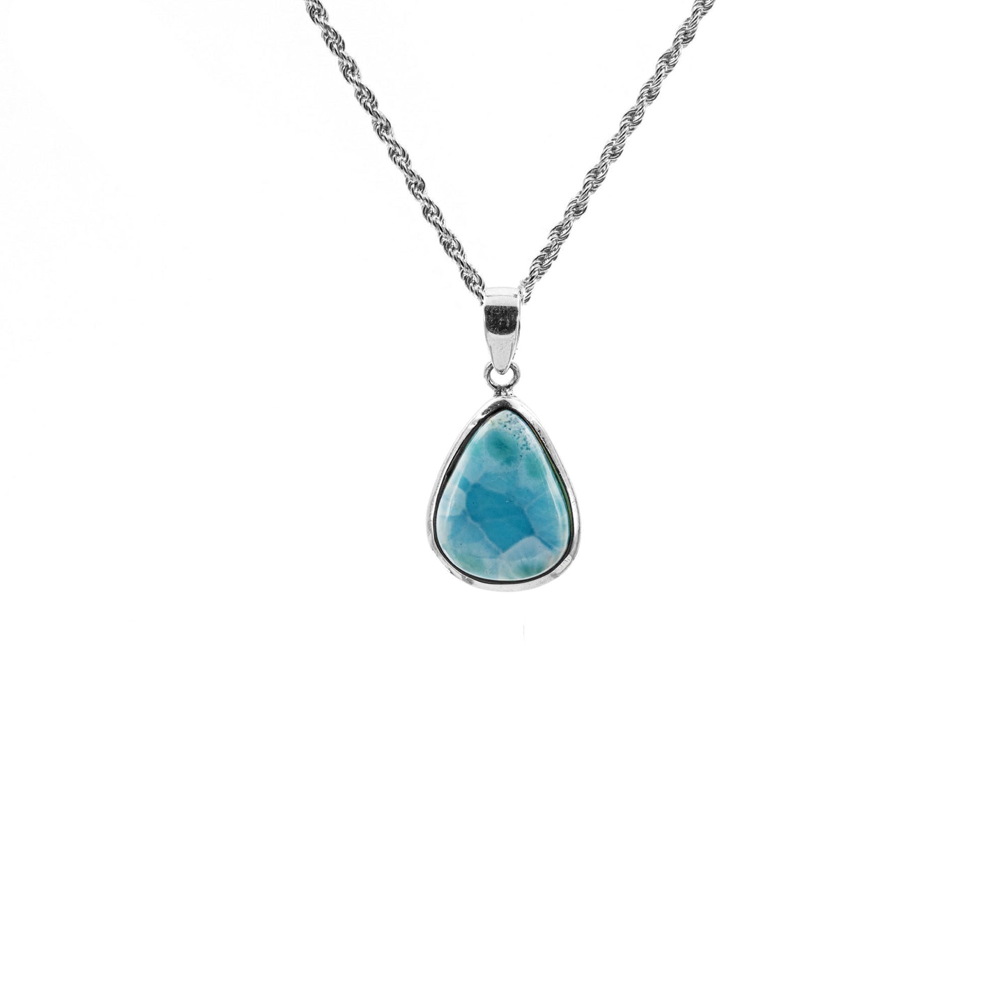 Larimar 925 Sterling Silber Anhänger