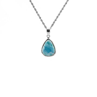Larimar 925 Sterling Silber Anhänger