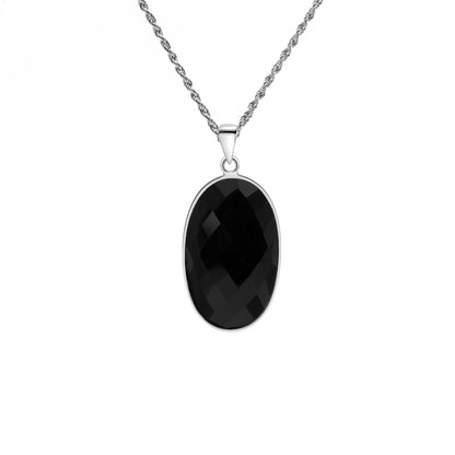 Onyx 925 Sterling Silber Anhänger