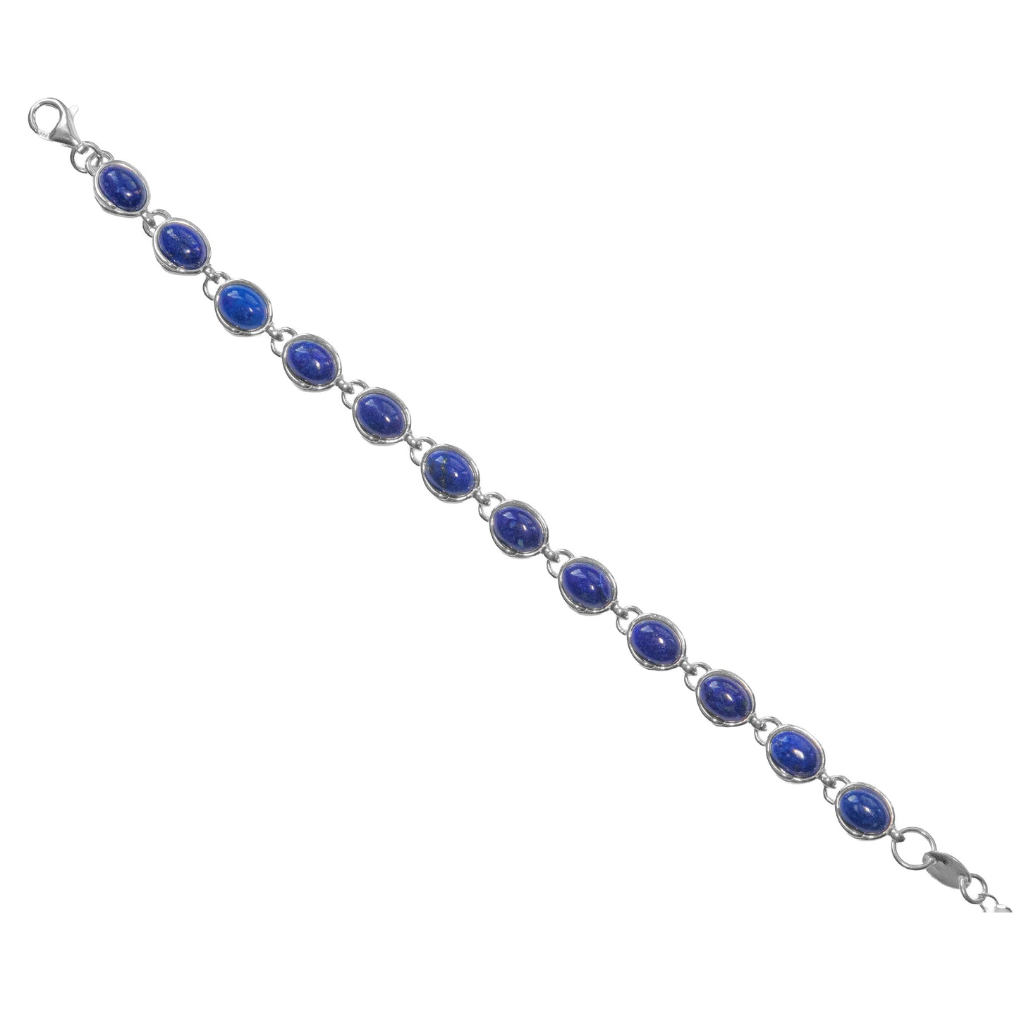 925 Sterling Silber Lapislazuli Edelstein Armband