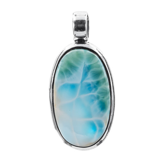 Larimar 925 Sterling Silber Anhänger