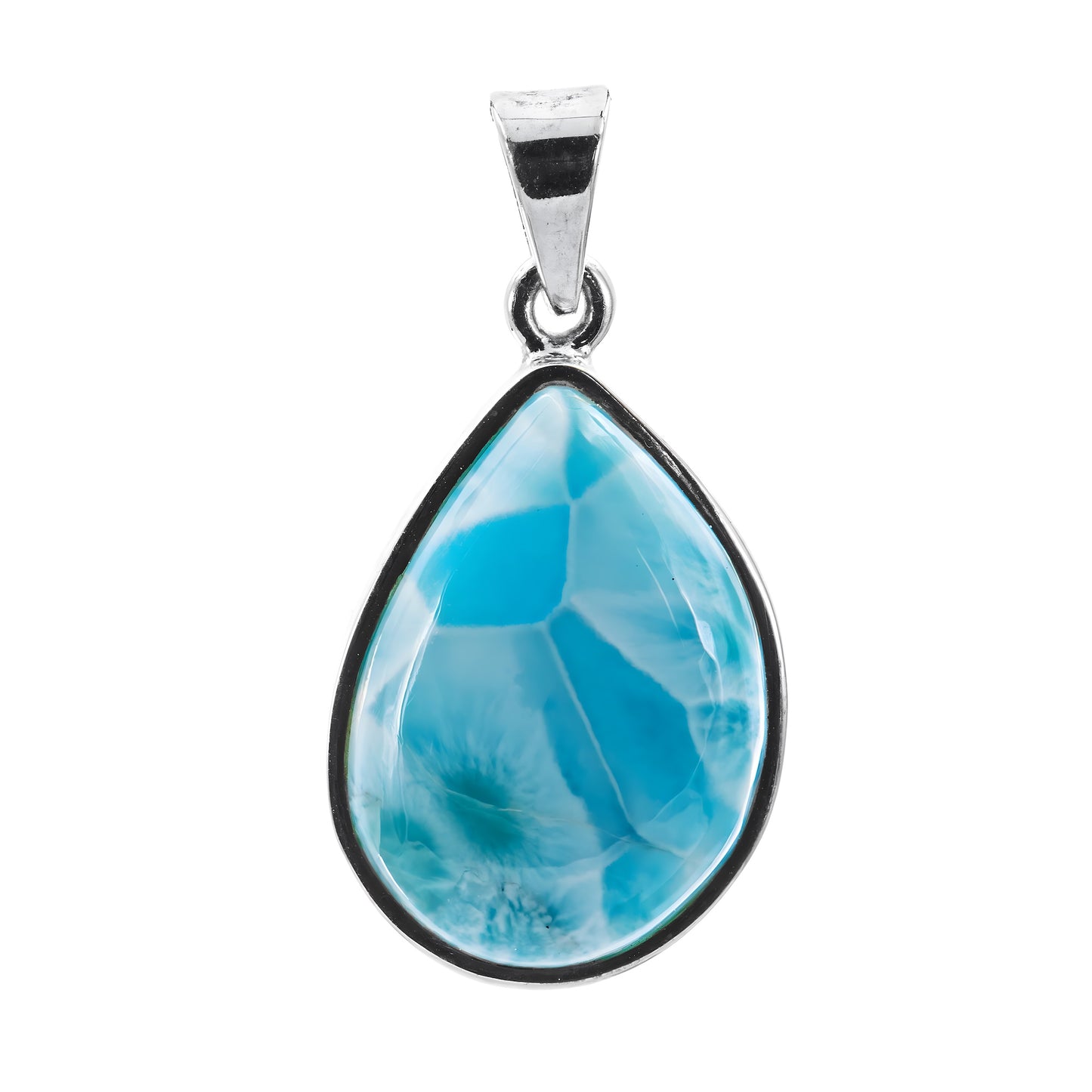 Larimar 925 Sterling Silber Anhänger