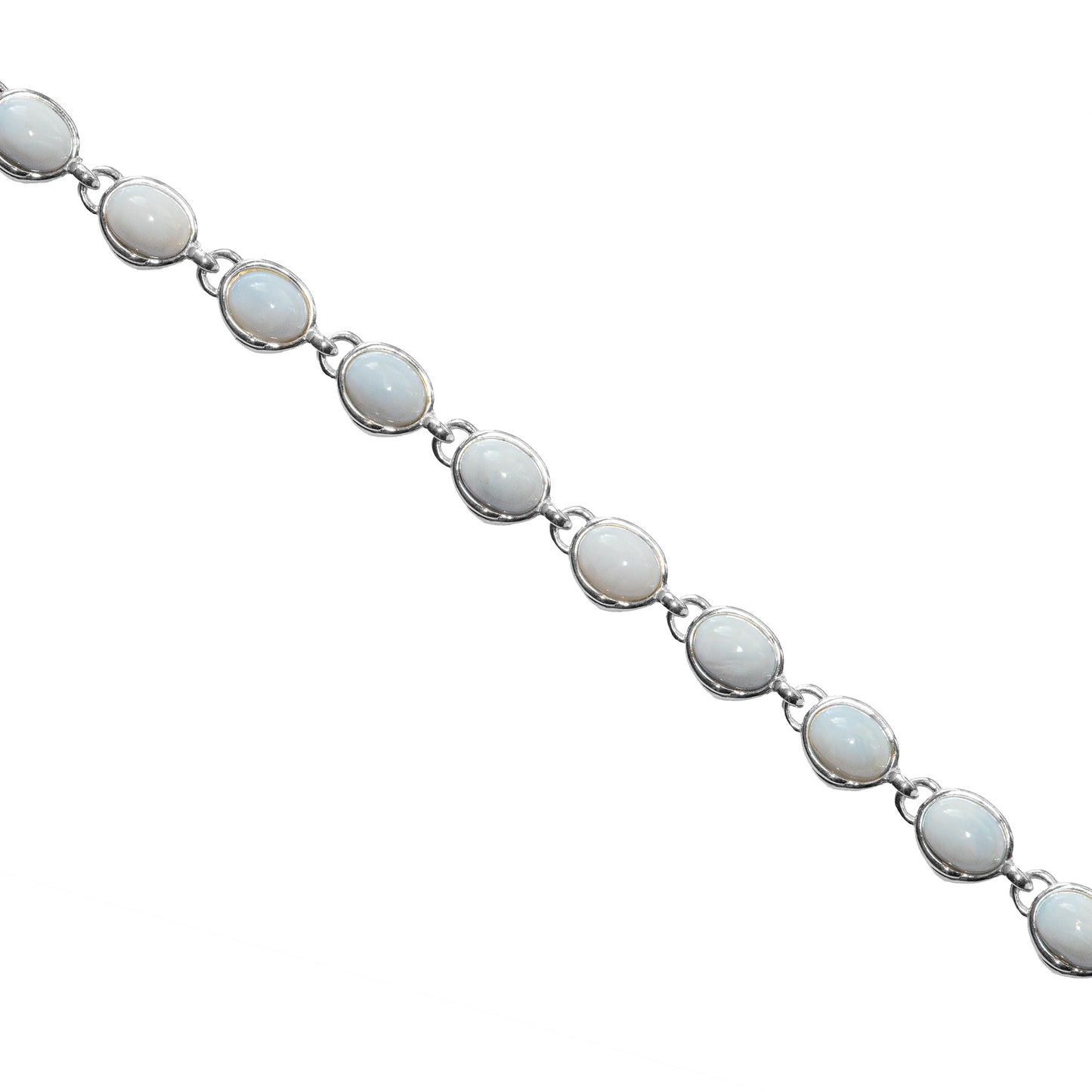925 Sterling Silber Peru Opal Edelstein Armband