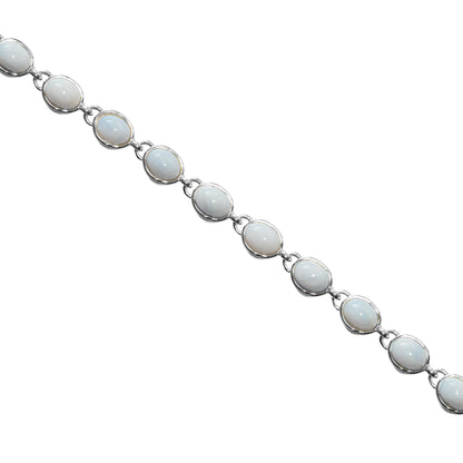 925 Sterling Silber Peru Opal Edelstein Armband