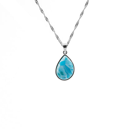 Larimar 925 Sterling Silber Anhänger
