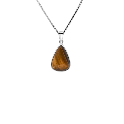 Tigerauge 925 Sterling Silber Anhänger