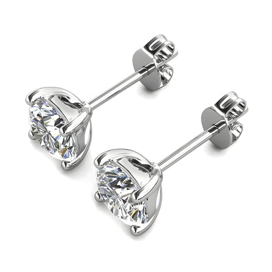 Ohrring 925 Sterling Silber Moissanit Diamant 0,5 Karat