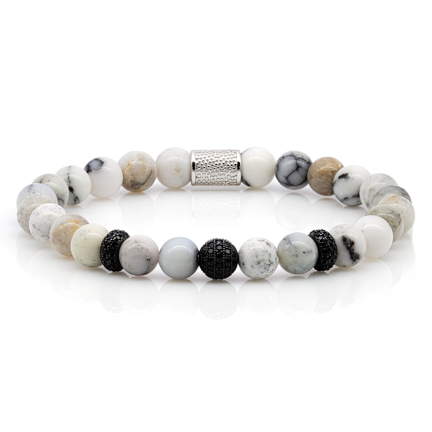 Achat SilverLine Zirkon 8mm R 925 Sterling Silber Rohdiniert