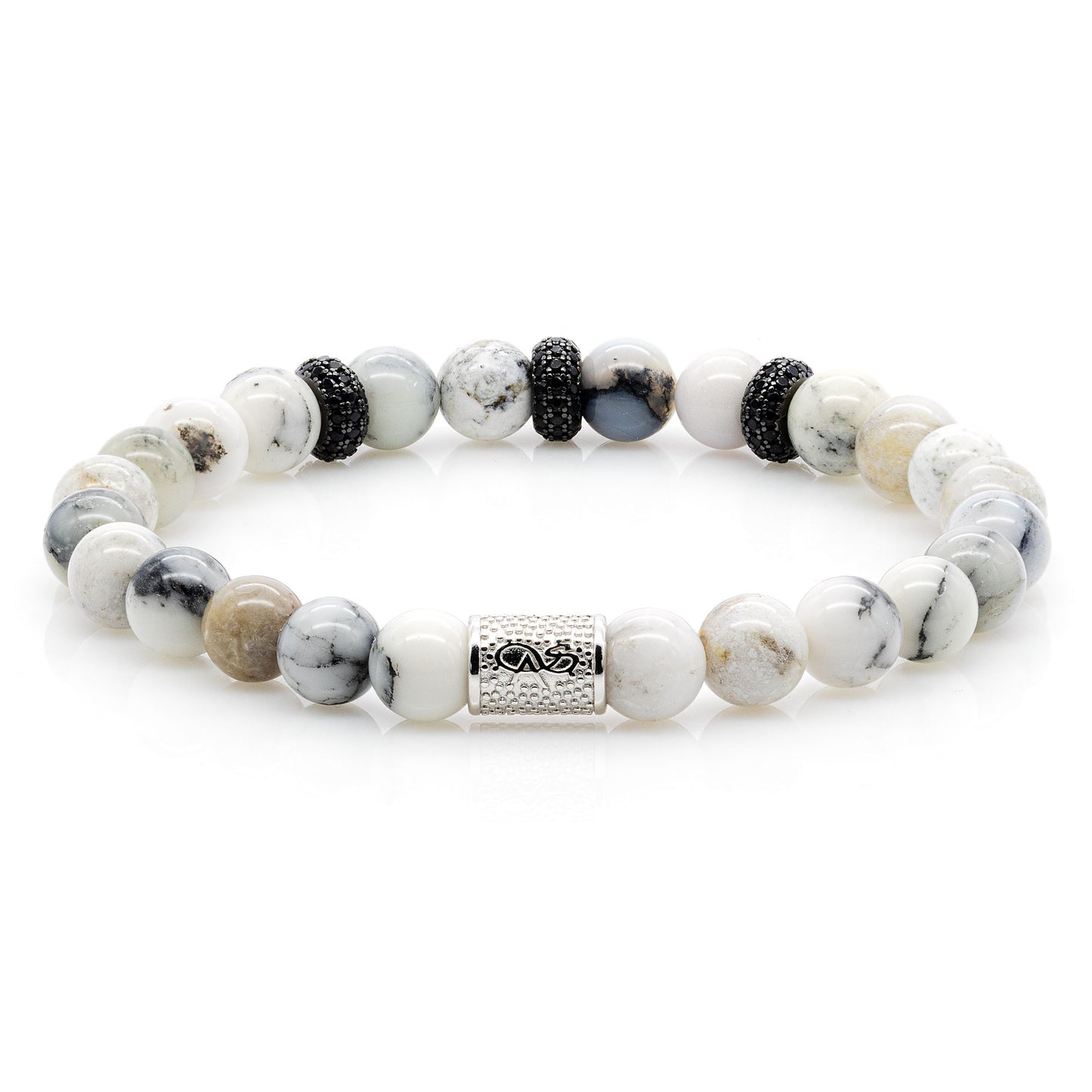 Achat SilverLine Zirkon 8mm R 925 Sterling Silber Rohdiniert