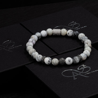 Achat SilverLine Zirkon 8mm R 925 Sterling Silber Rohdiniert