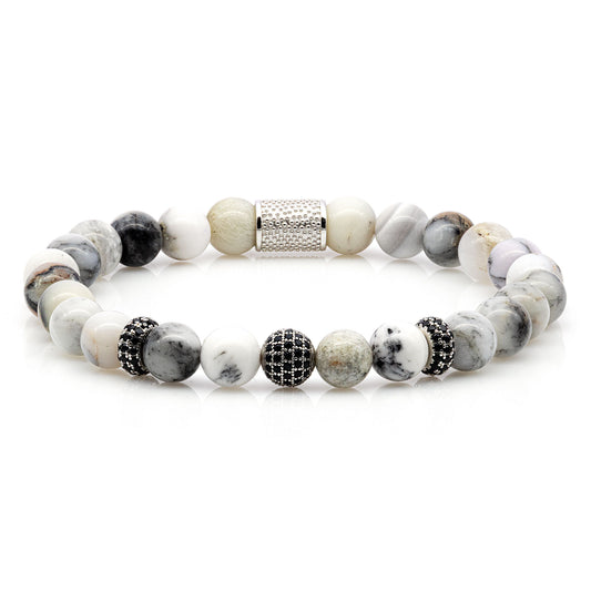 Achat SilverLine Zirkon 8mm R 925 Sterling Silber Rohdiniert