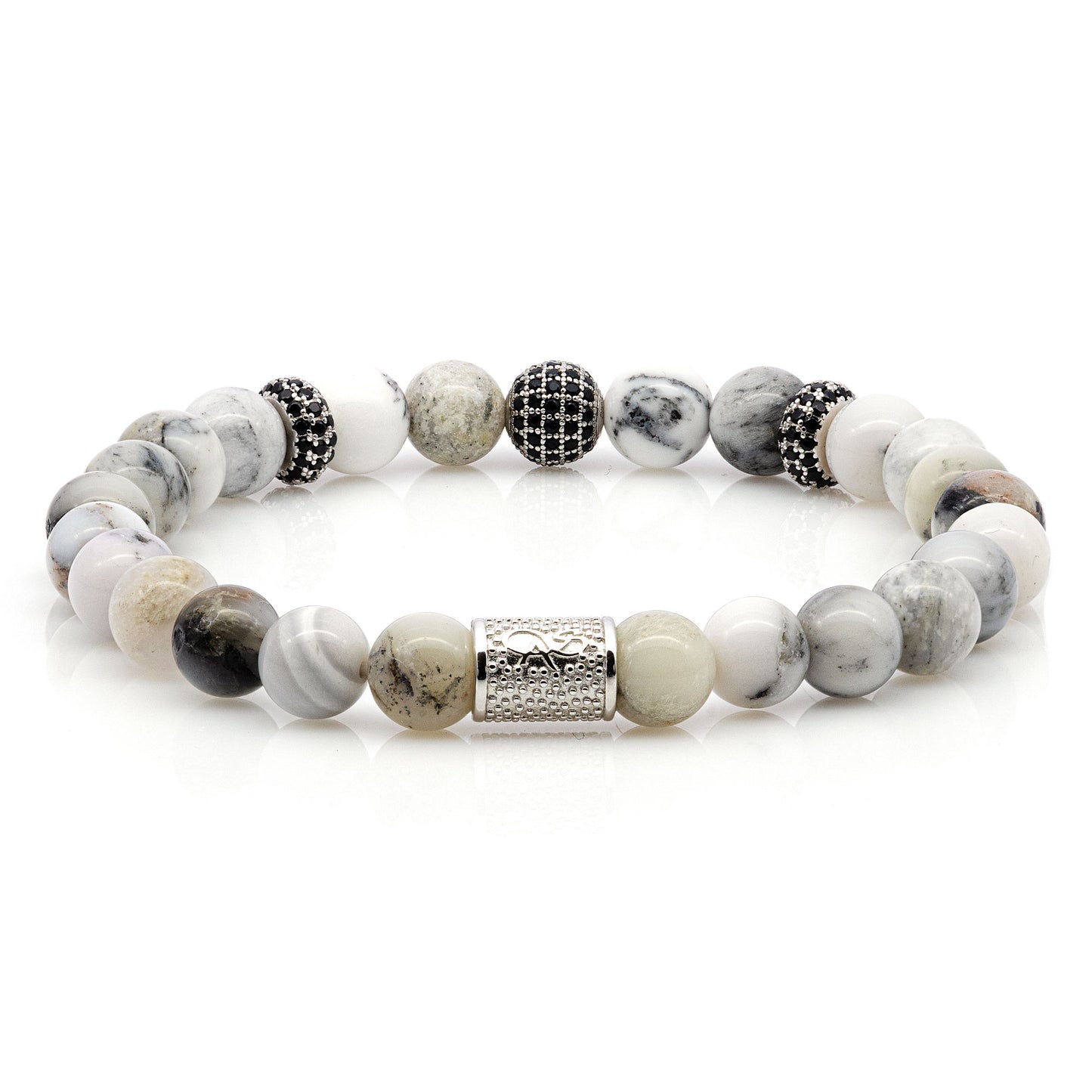 Achat SilverLine Zirkon 8mm R 925 Sterling Silber Rohdiniert