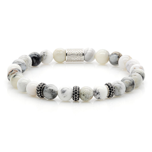 Achat SilverLine Zirkon 8mm R 925 Sterling Silber Rohdiniert