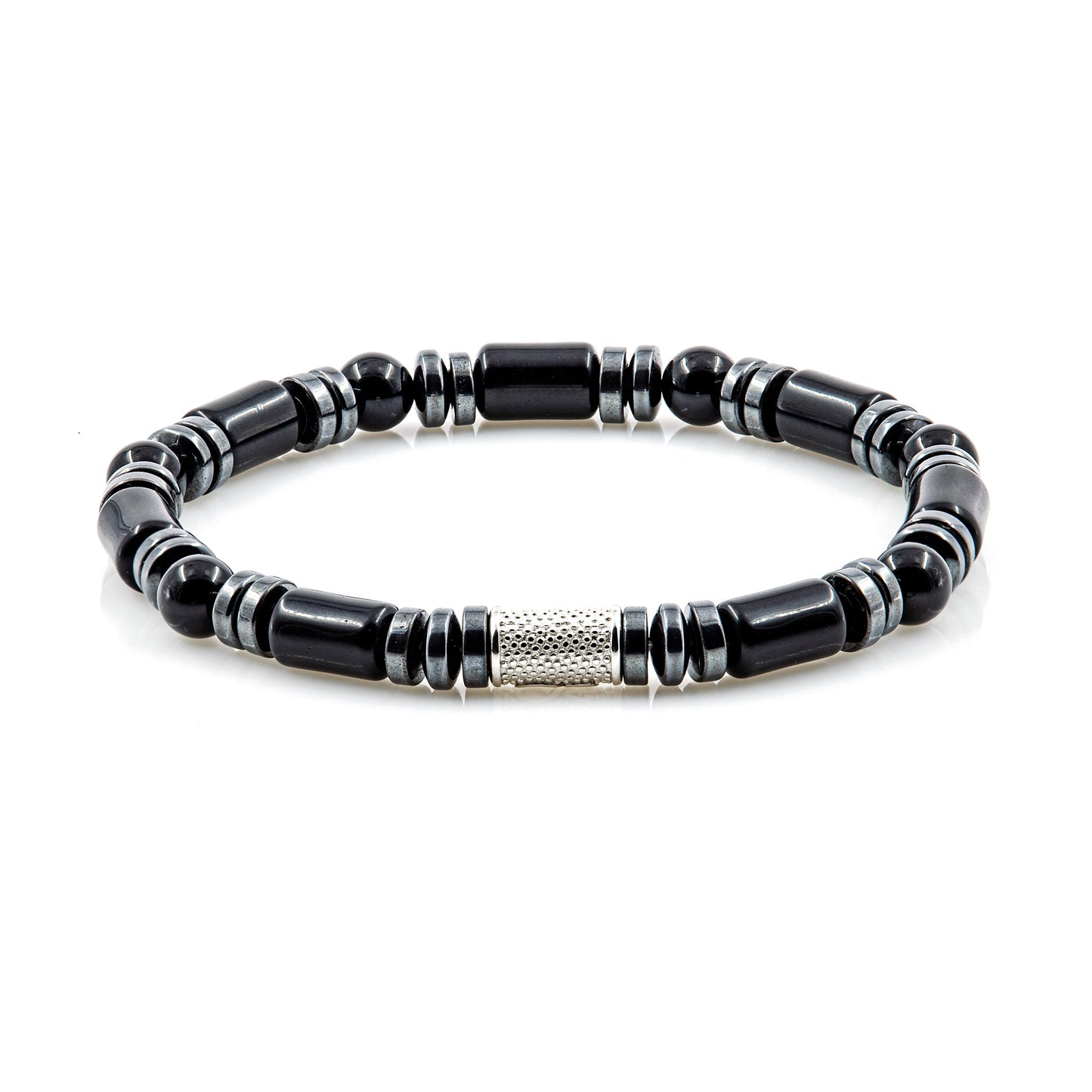Black Achat Perlen 6mm 925 Sterling Silber