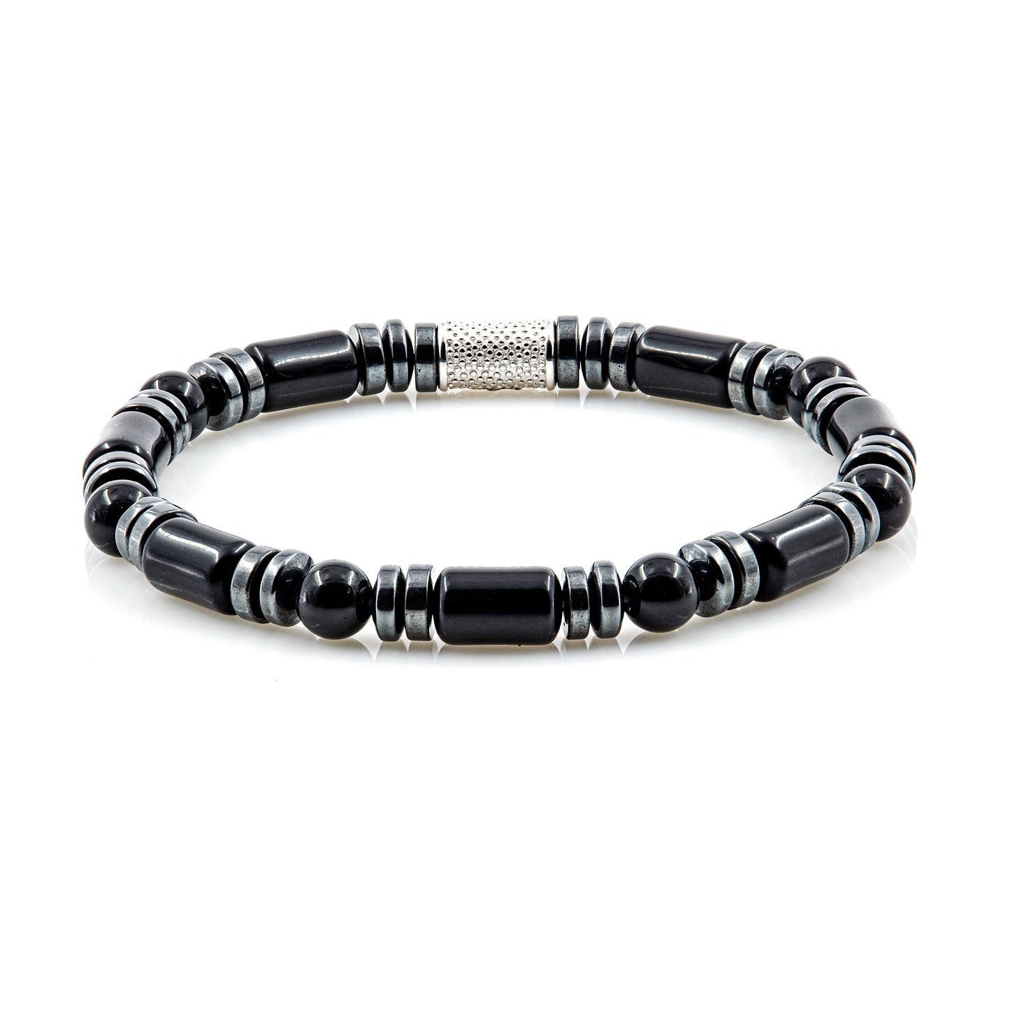 Black Achat Perlen 6mm 925 Sterling Silber