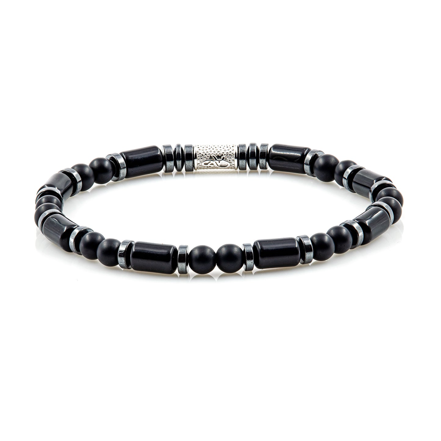 Black Achat Perlen 6mm Pearl Matt 925 Sterling Silber
