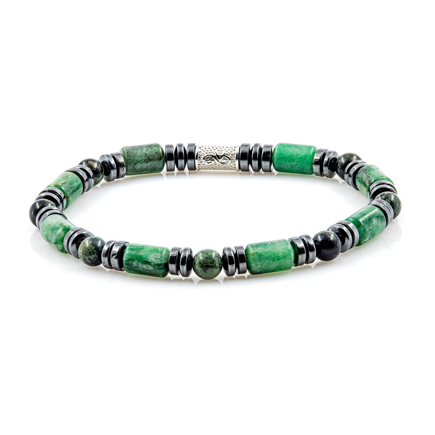 African Green Jade Perlen 6mm Pearl 925 Sterling Silber
