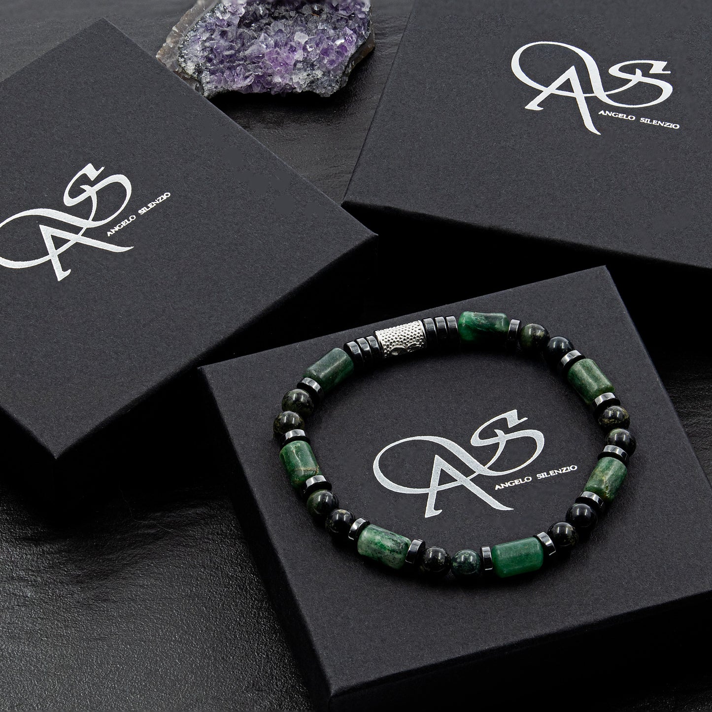 African Green Jade Perlen 6mm Pearl 925 Sterling Silber