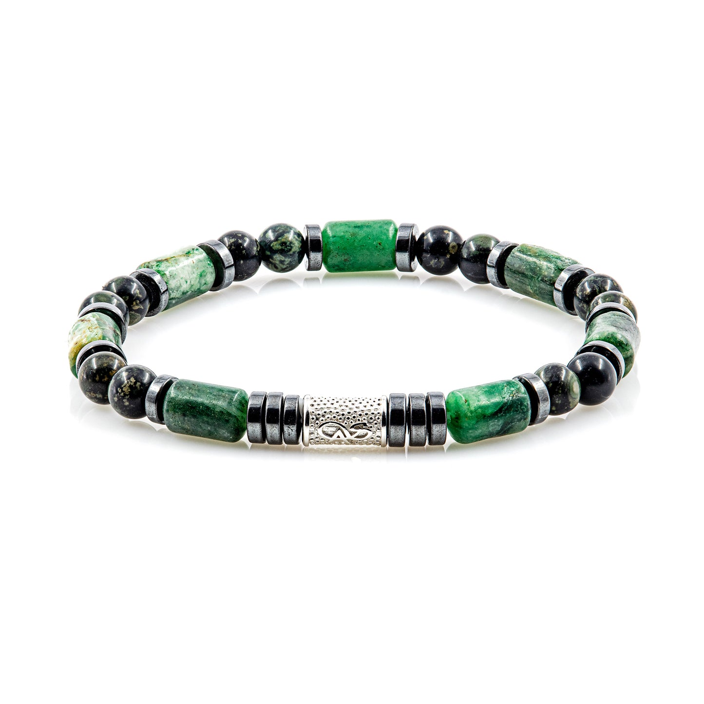 African Green Jade Perlen 6mm Pearl 925 Sterling Silber