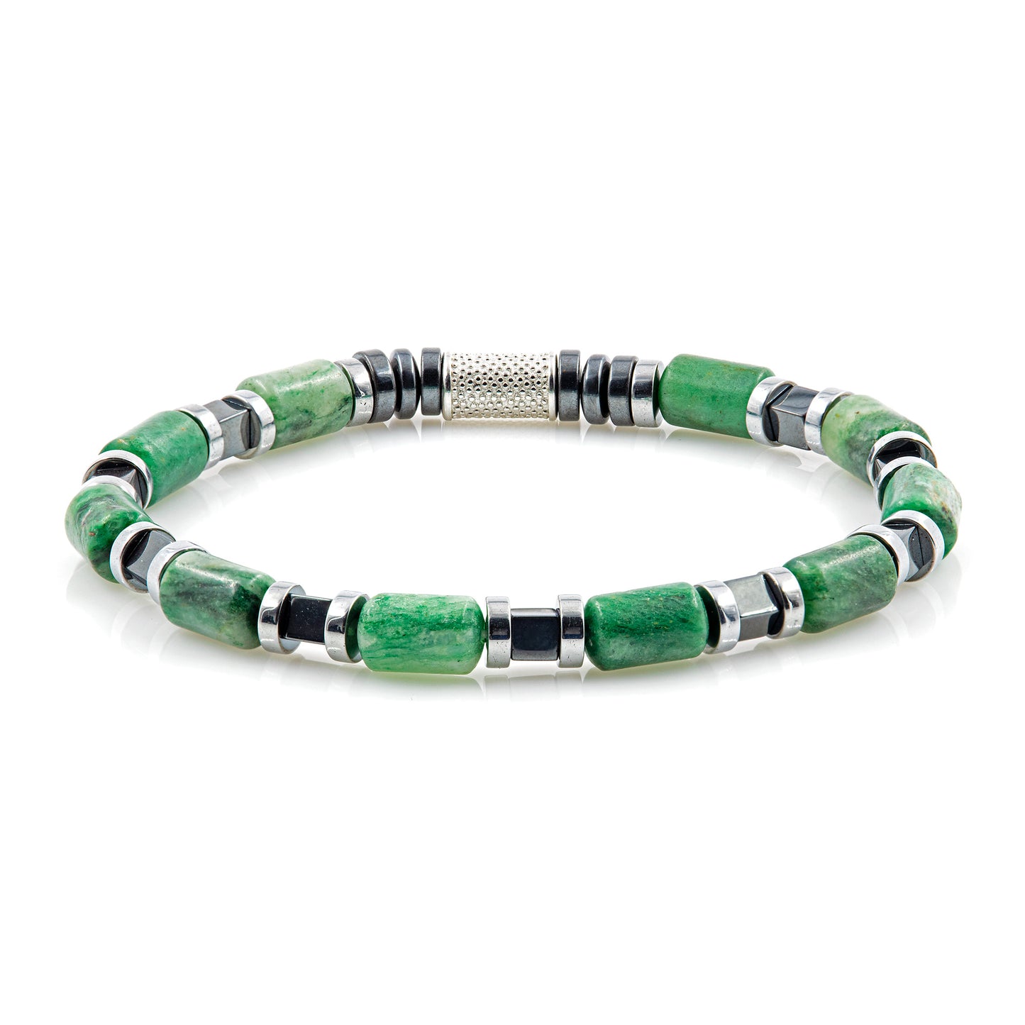 African Green Jade Perlen 6mm Cube Silver 925 Sterling Silber