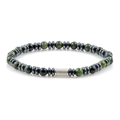 African Türkis 6mm Perlen Disk 925 Sterling Silber