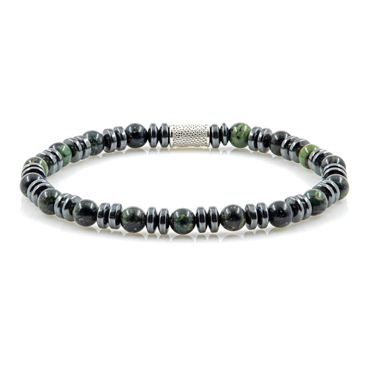 African Türkis 6mm Perlen Disk 925 Sterling Silber