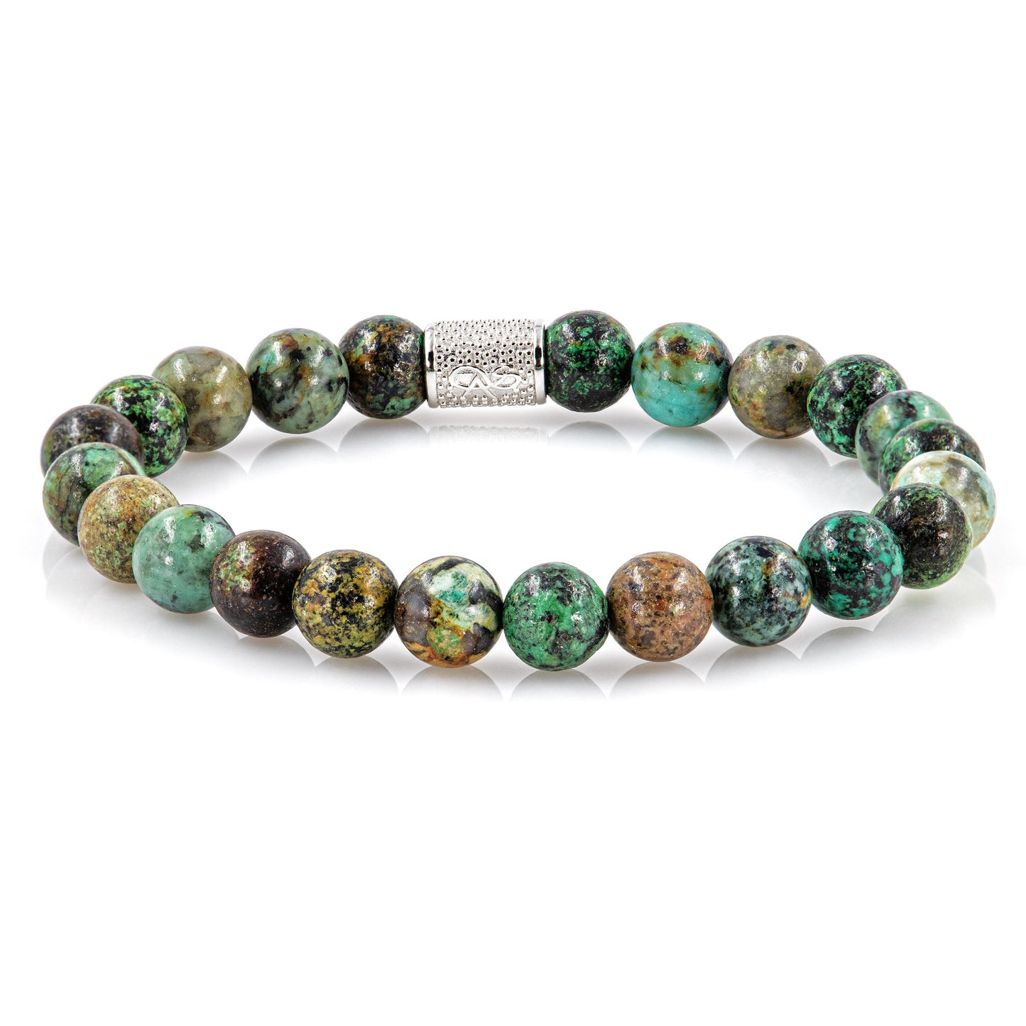 African Türkis Perlen 925 Sterling Silber Rohdiniert