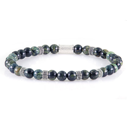 African Türkis Silver Orzo 6mm 925 Sterling Silber Rohdiniert