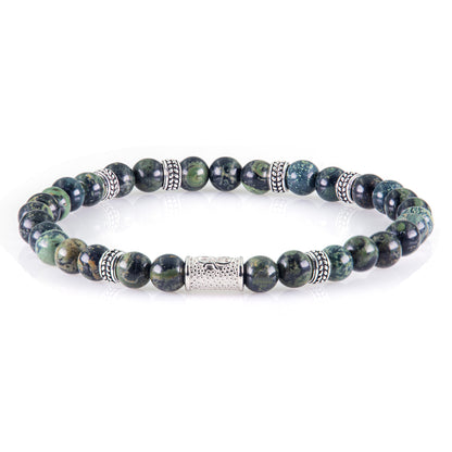African Türkis Silver Orzo 6mm 925 Sterling Silber Rohdiniert