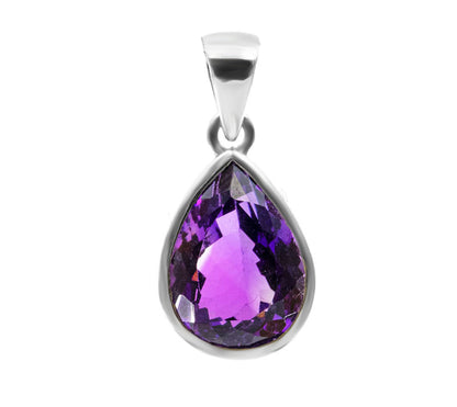 Amethyst 925 Sterling Silber Anhänger