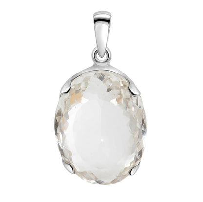 Bergkristall 925 Sterling Silber Anhänger