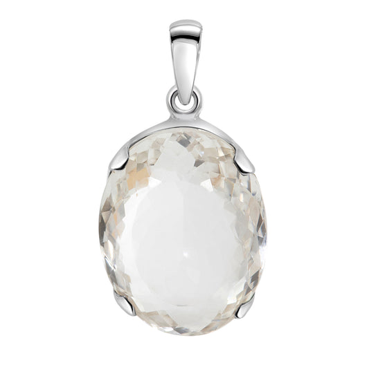 Bergkristall 925 Sterling Silber Anhänger