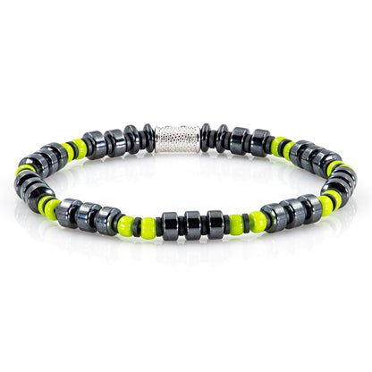 Black Hämatit Miyuki Perlen 925 Sterling Silber Rohdiniert 6mm
