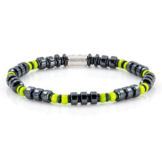 Black Hämatit Miyuki Perlen 925 Sterling Silber Rohdiniert 6mm