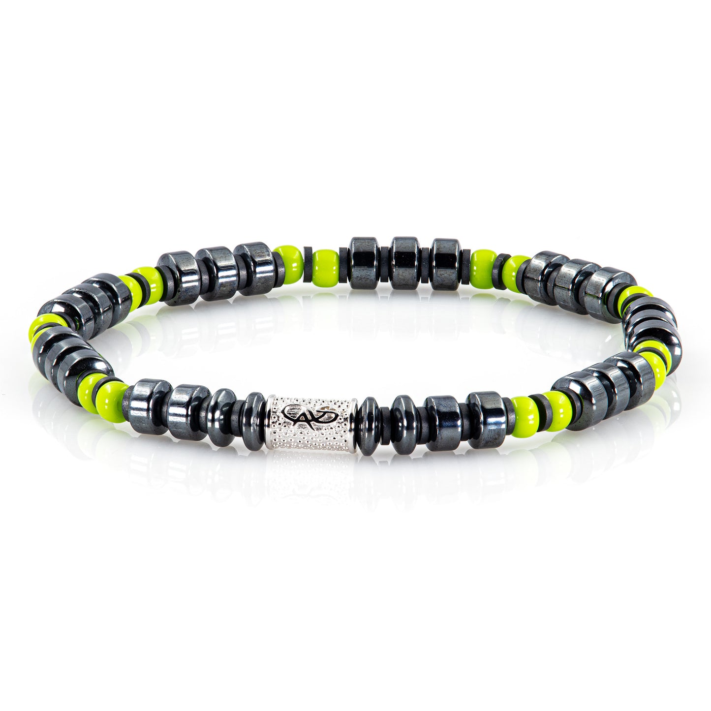 Black Hämatit Miyuki Perlen 925 Sterling Silber Rohdiniert 6mm