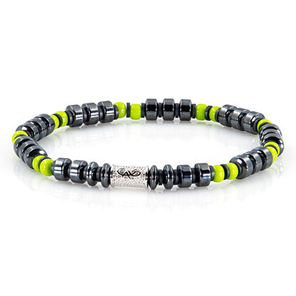 Black Hämatit Miyuki Perlen 925 Sterling Silber Rohdiniert 6mm