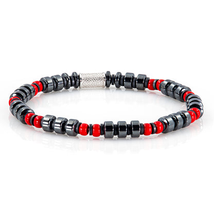 Black Hämatit Miyuki Perlen 925 Sterling Silber Rohdiniert 6mm
