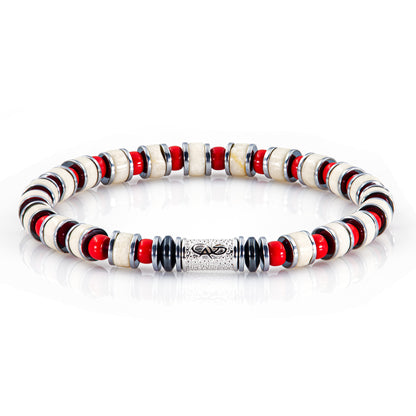 Riverstone Miyuki Perlen 925 Sterling Silber Rohdiniert 6mm