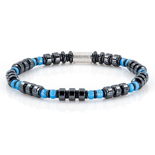 Black Hämatit Miyuki Perlen 925 Sterling Silber Rohdiniert 6mm