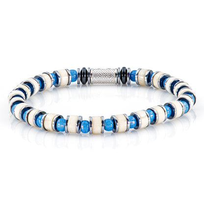 Riverstone Miyuki Perlen 925 Sterling Silber Rohdiniert 6mm