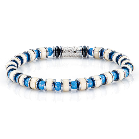 Riverstone Miyuki Perlen 925 Sterling Silber Rohdiniert 6mm