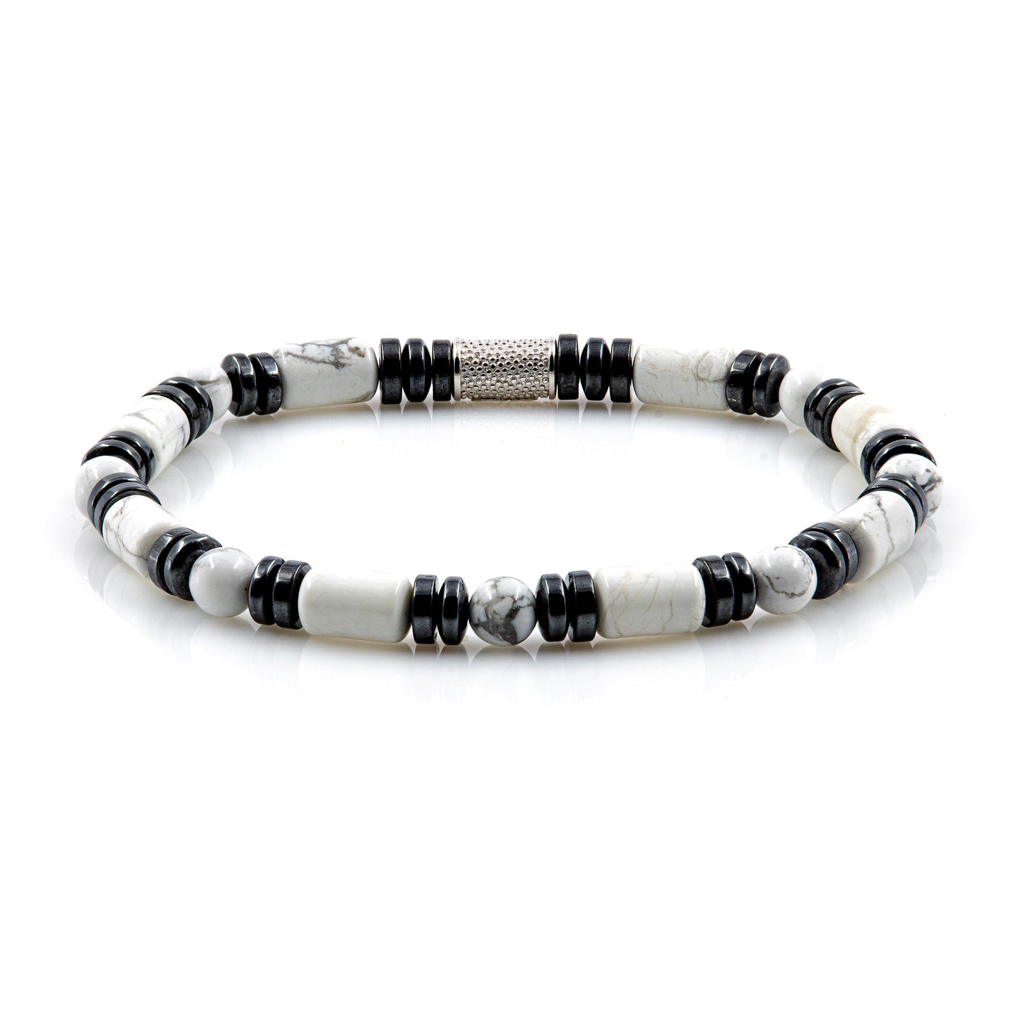 White Turquoise Perlen 6mm Pearl 925 Sterling Silber