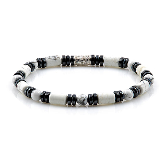 White Turquoise Perlen 6mm Pearl 925 Sterling Silber